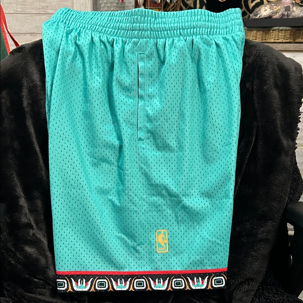 Mitchell & Ness Teal Athletic Shorts